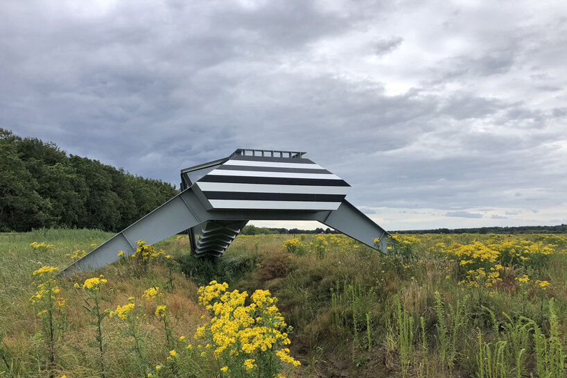 studio frank havermans references agricultural machinery for dutch cultural landmark