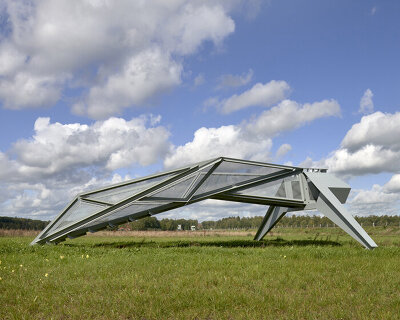 studio frank havermans references agricultural machinery for dutch cultural landmark