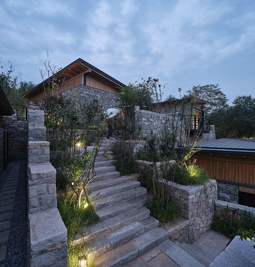 line+ studio renovates 12 stone structures as part of redeveloped village in china
