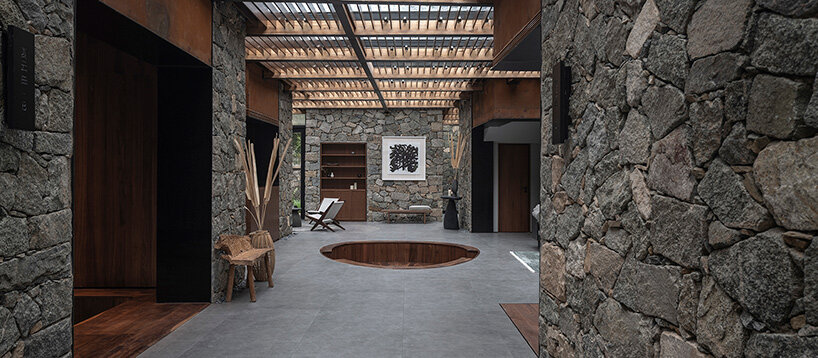 line+ studio renovates 12 stone structures as part of redeveloped village in china