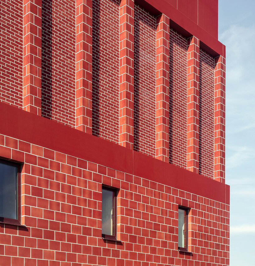 happel cornelisse verhoeven applies red bricks to fire station in antwerp