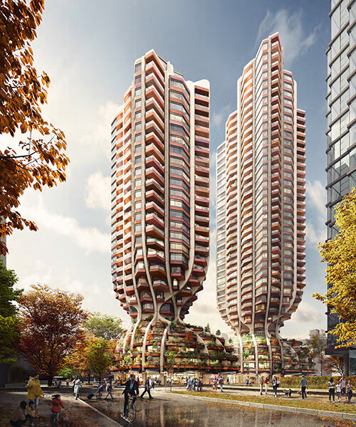 heatherwick studio plans pair of residential towers for vancouver