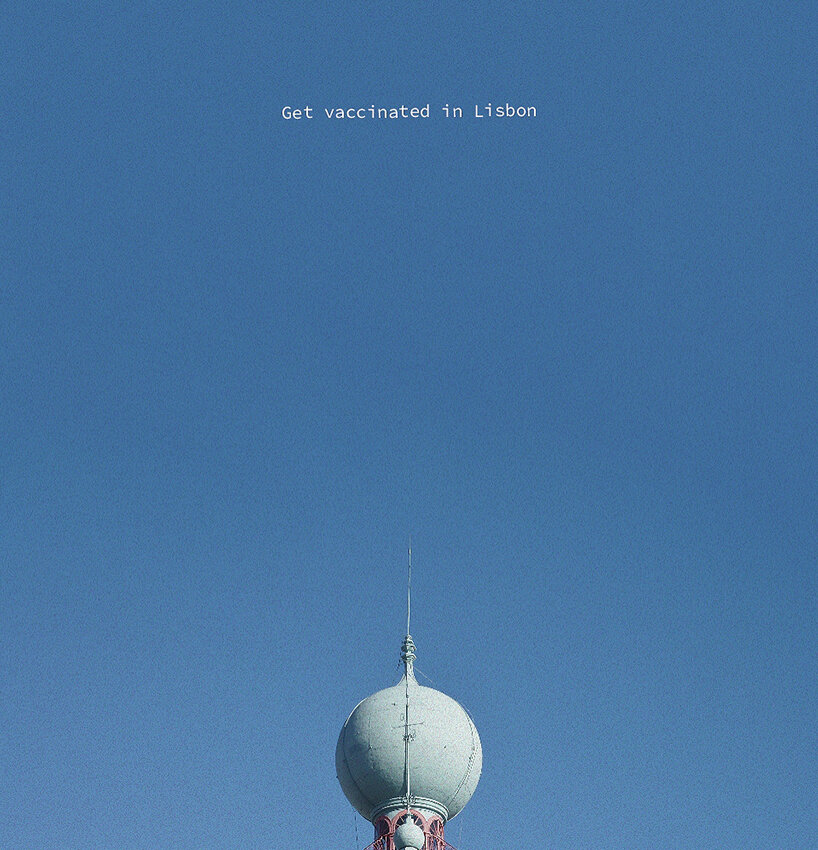 hugo suissas frames landmarks as needles in 'vaccine towers' series designboom