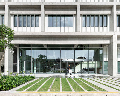 josep ferrando unveils new building for torcuato di tella university in buenos aires