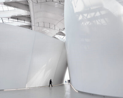 KANVA wraps montreal's renovated biodôme in white undulating 'living skin'