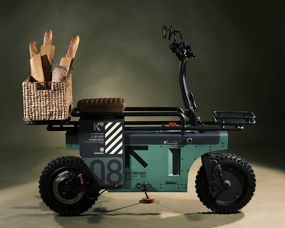 mini rectangular katalis spacebar folds into electric city scooter