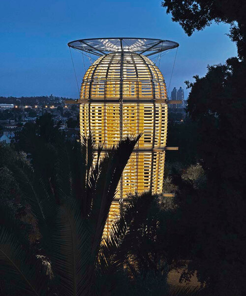 martin rajniš erects a cactus-shaped observatory tower in jerusalem