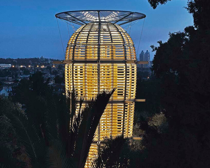 martin rajniš erects a cactus-shaped observatory tower in jerusalem