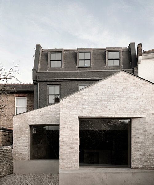 mclaren.excell revitalizes victorian london 'kew house' with faceted brick extension