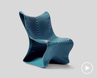 mawj is a 3D-printed armchair that explores the possibilities of robotic 3D-printing