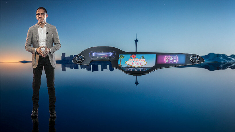 mercedes-benz unveils the MBUX hyperscreen, a 56-inch infotainment system