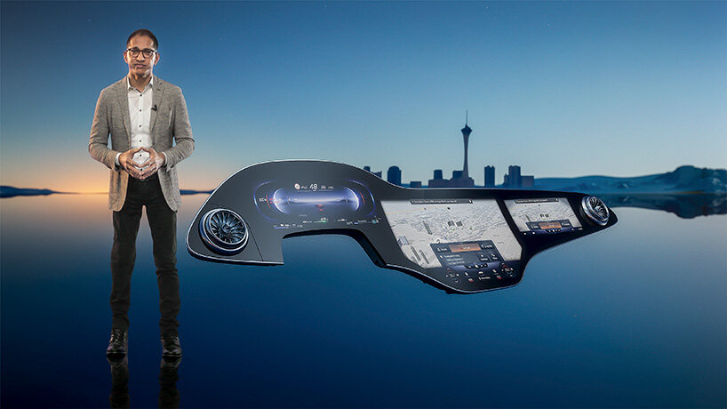 mercedes-benz unveils the MBUX hyperscreen, a 56-inch infotainment system