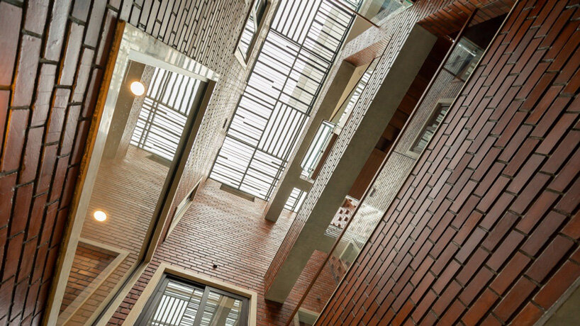 murali architects clads family residence in dynamic brick façade in india