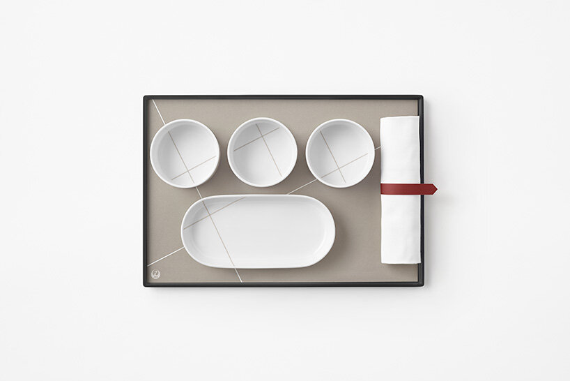 nendo unveils new inflight amenity kit for japan airlines