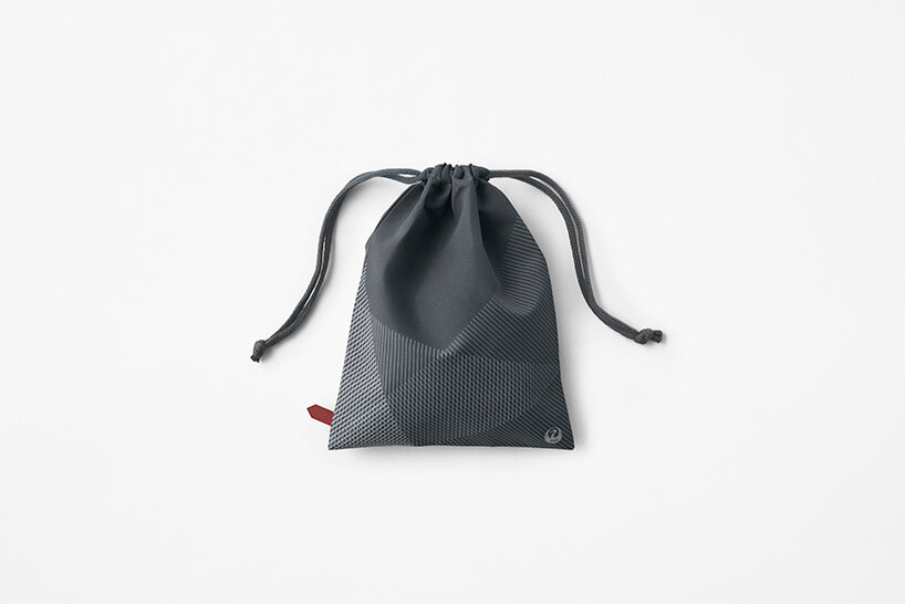 nendo unveils new inflight amenity kit for japan airlines
