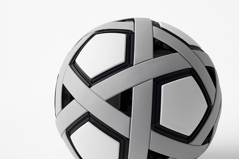 nendo unveils non-inflatable soccer ball for impoverished communities of the world