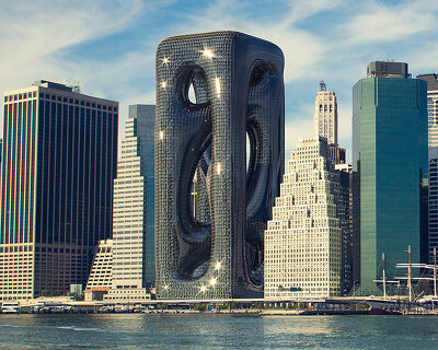 hayri atak proposes striking, sinuous 'sarcostyle tower' for the new york skyline