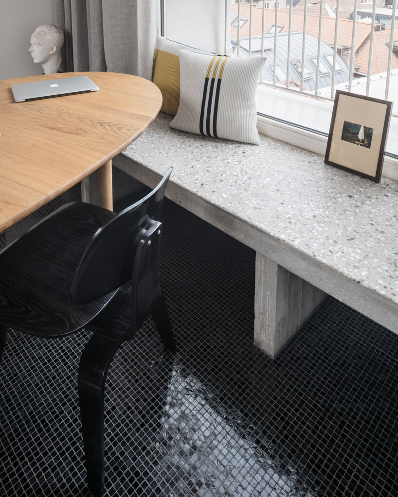 NU architectuuratelier completes a narrow split-level house in ghent designboom