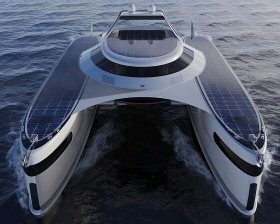 pierpaolo lazzarini presents the 'pagurus', a solar-powered amphibious catamaran