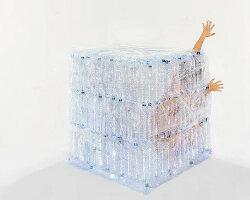 amber is an all-consuming art piece that highlights the dangers of plastic pollution