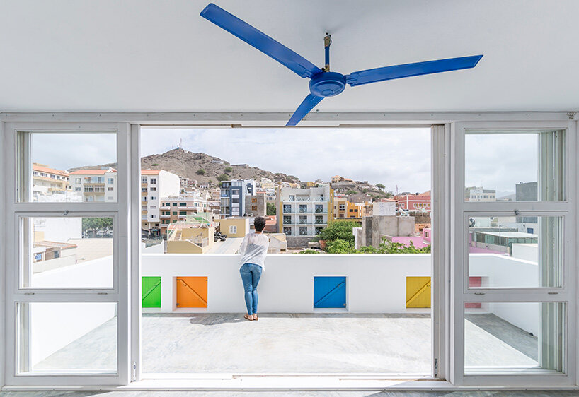 ramos castellano reflects the colorful architecture of cabo verde with 'casa celestina'