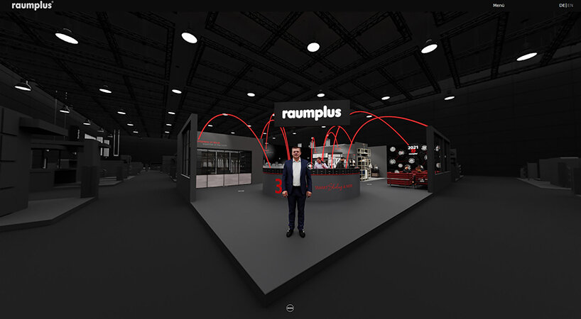 raumplus open immersive, virtual, 360-degree fair-stand and digital house