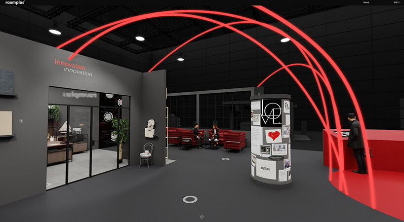 raumplus open immersive, virtual, 360-degree fair-stand and digital house