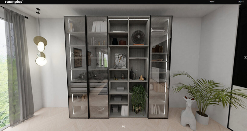 raumplus open immersive, virtual, 360-degree fair-stand and digital house