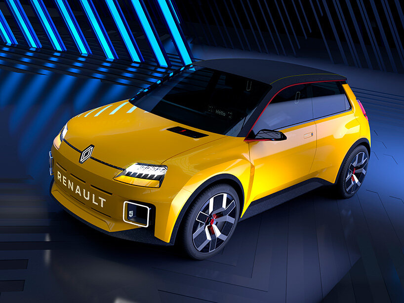 the renault 5 prototype, an all-electric car inspired by the R5 cult model