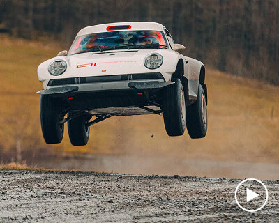 singer builds one-off 1990 porsche 911 safari ready for extreme rally races
