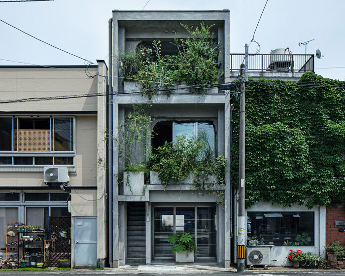 suppose design office transforms old concrete building into 'hotel sou' in japan