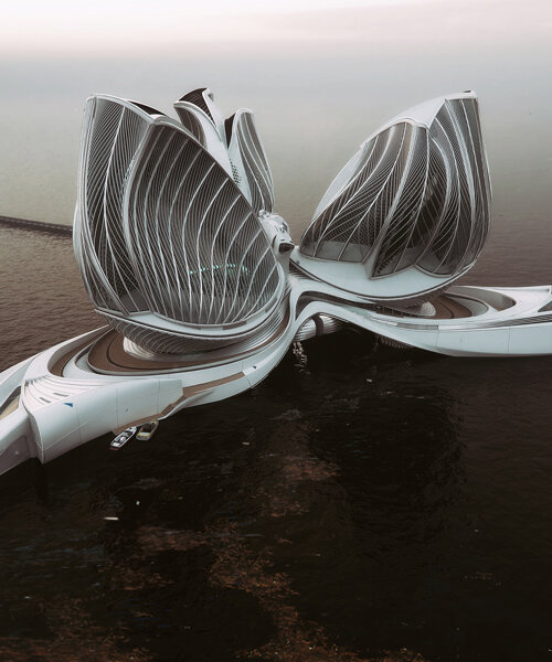 the 8th continent by lenka petráková is a floating station concept to clean up our oceans