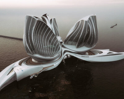 the 8th continent by lenka petráková is a floating station concept to clean up our oceans