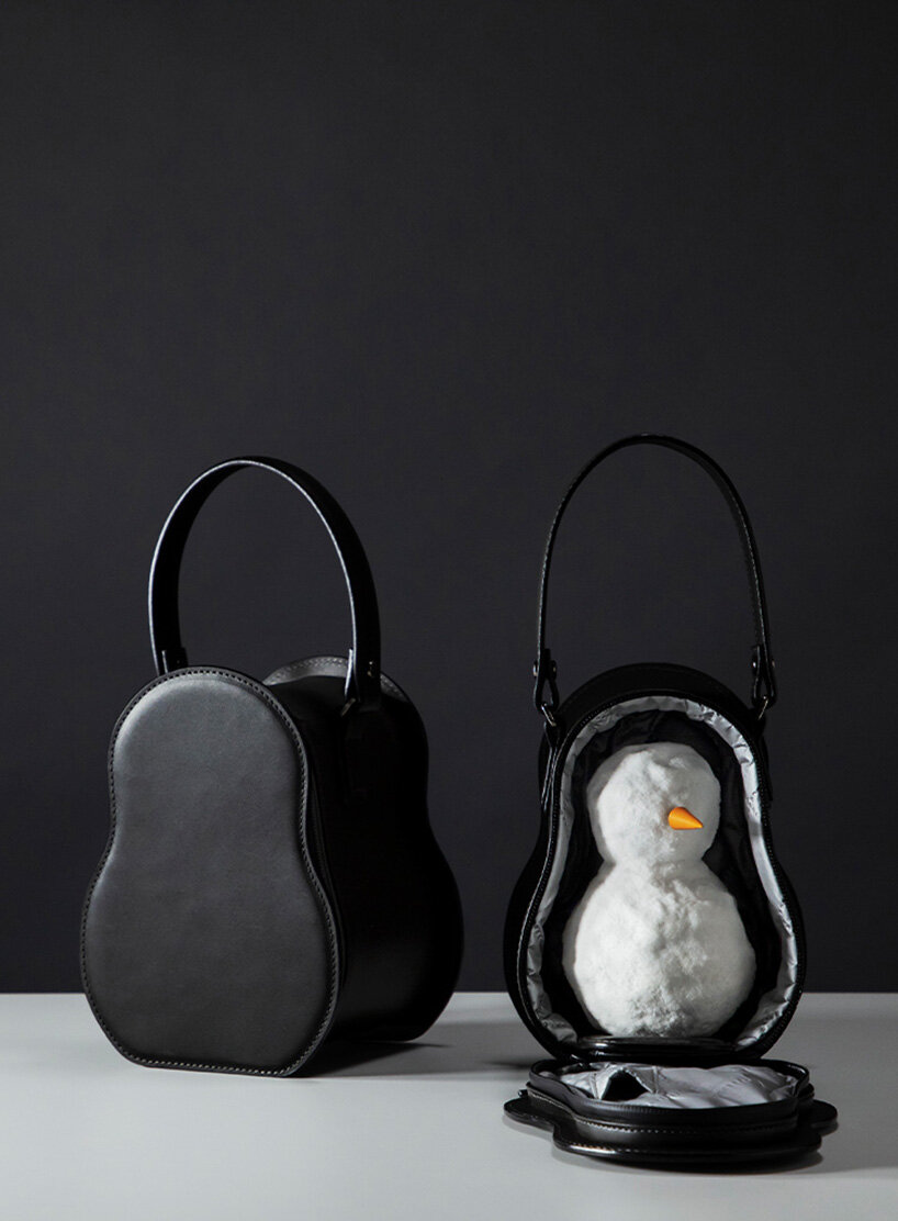 tsuchiya kaban crafts a waterproof leather snowman bag