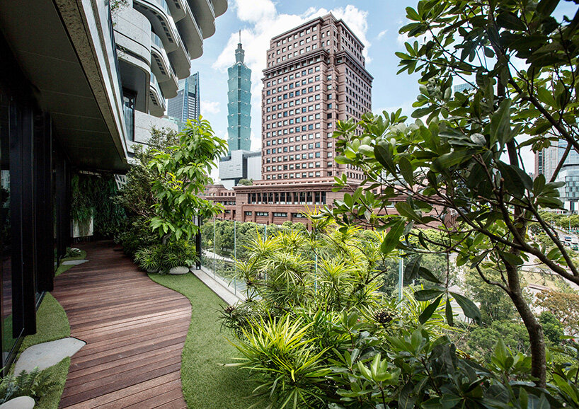 vincent callebaut's carbon-absorbing tower nears completion in taipei