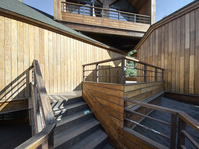 WH studio constructs cluster of treehouse cabins at senbo resort hangzhou in china