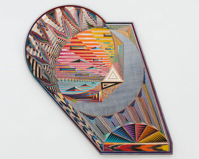 zach harris presents hand-carved, psychedelic panel paintings at perrotin new york
