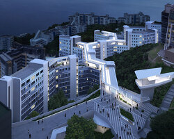 zaha hadid plans student housing complex at hong kong university of science + technology