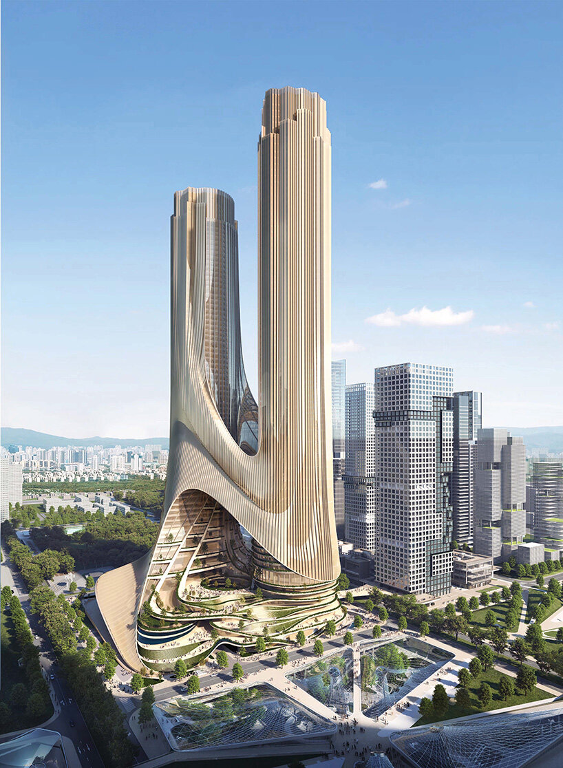 zaha hadid αρχιτέκτονες για την κατασκευή του «πύργου C» στην έδρα του super shen bay bay