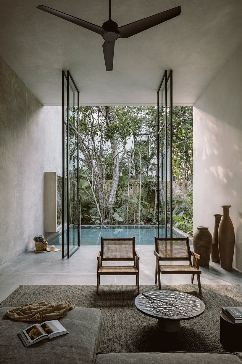 casa aviv by CO-LAB discretely occupies its jungle plot in tulum, mexico