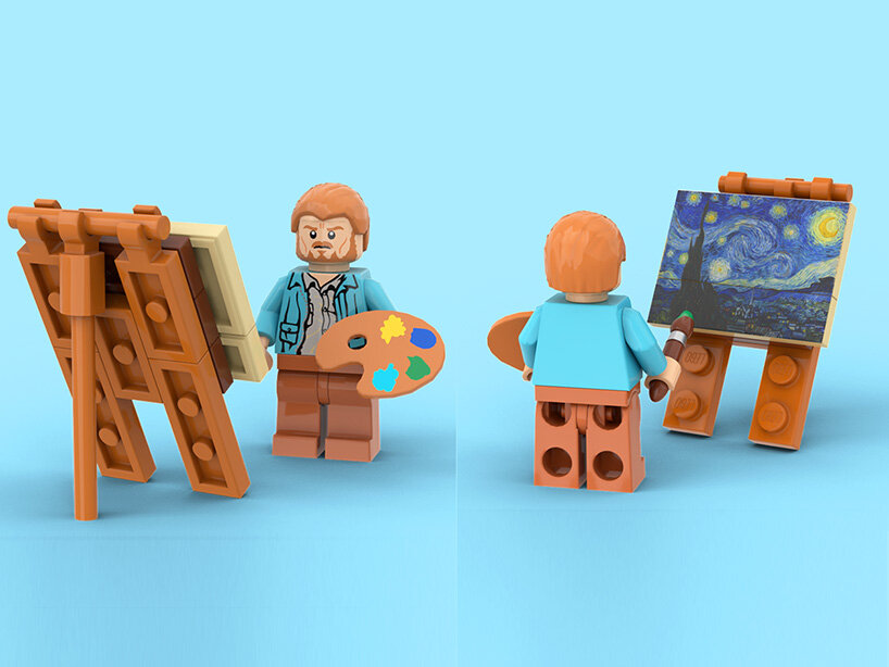 vincent van gogh's starry night is being turned into a 1,552-piece LEGO set