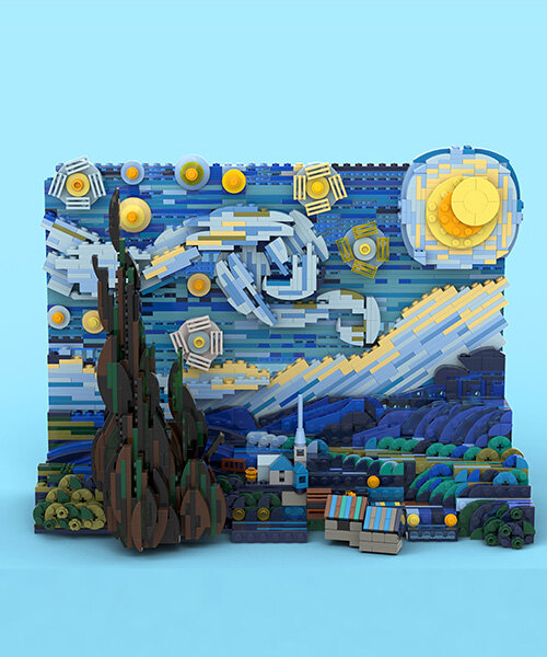 vincent van gogh’s starry night is being turned into a 1,552-piece LEGO set