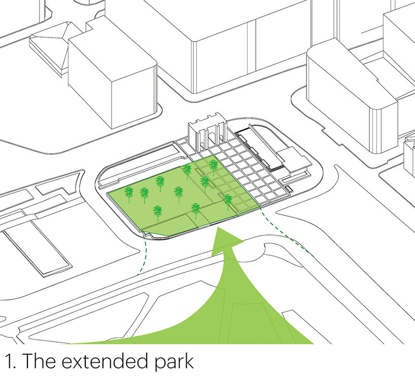 MVRDV plans 'marble arch hill' for the corner of london's hyde park