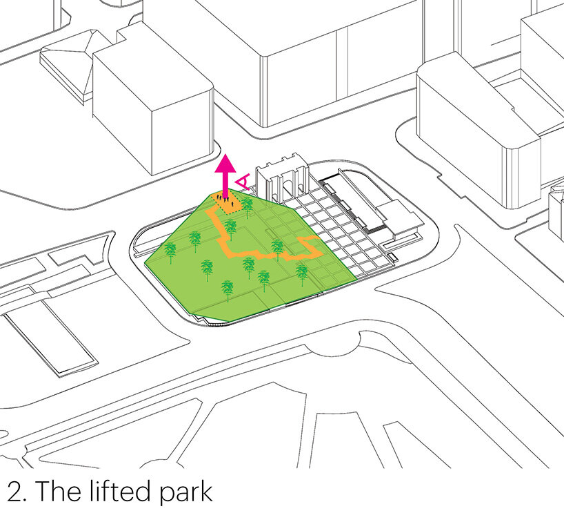 MVRDV plans 'marble arch hill' for the corner of london's hyde park
