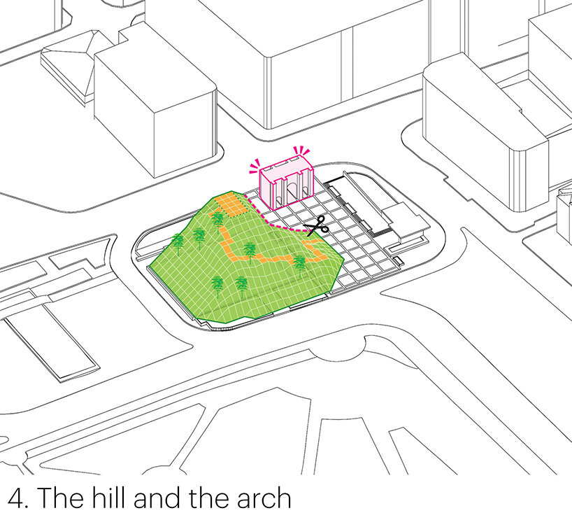 MVRDV plans 'marble arch hill' for the corner of london's hyde park