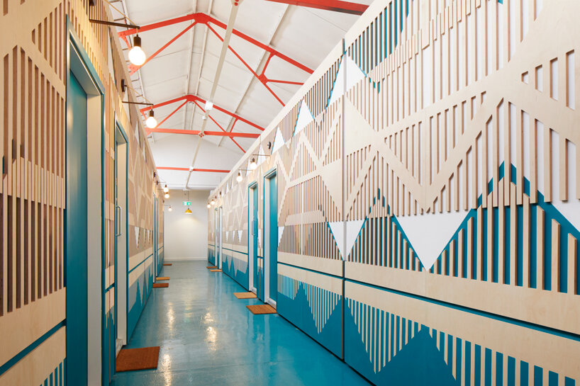 alma-nac turns a two-story brick warehouse into music studios in london designboom