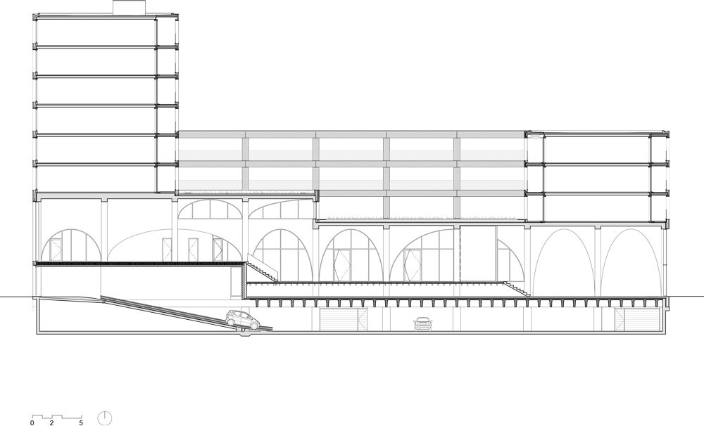 86 arches form studioninedots' 'westbeat' housing complex in amsterdam  