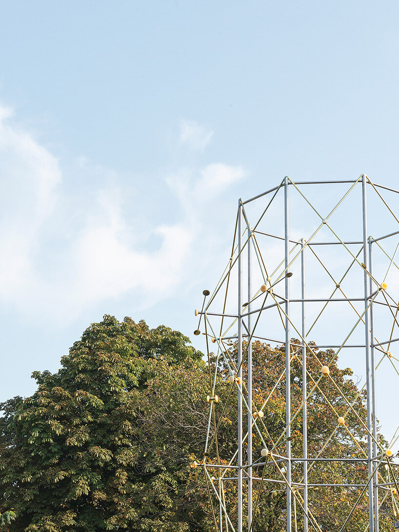 ronan & erwan bouroullec install le belvedere, a dreamscape pavlion in rennes, france