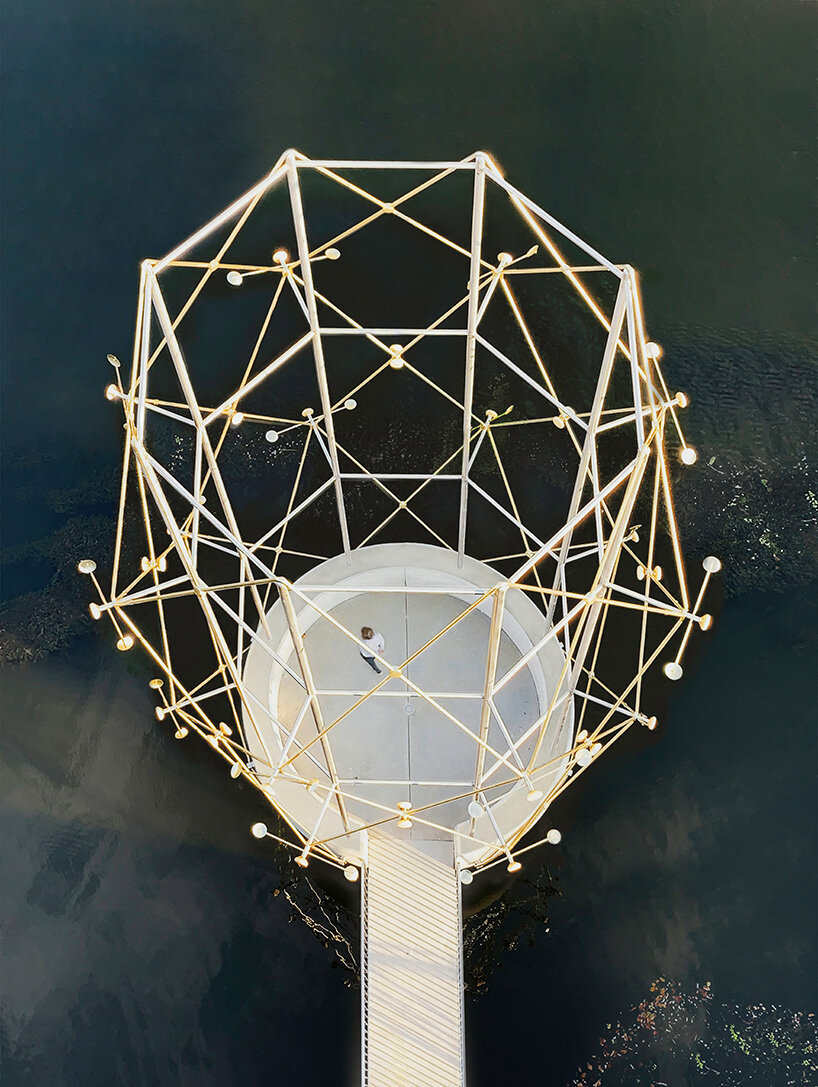 ronan & erwan bouroullec install le belvedere, a dreamscape pavlion in rennes, france