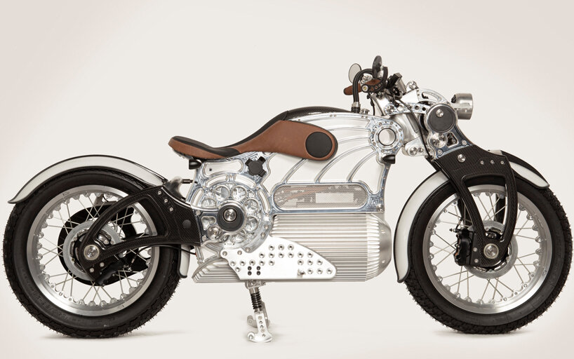 curtiss motorcycle's electric 'one' celebrates a new golden age of invention